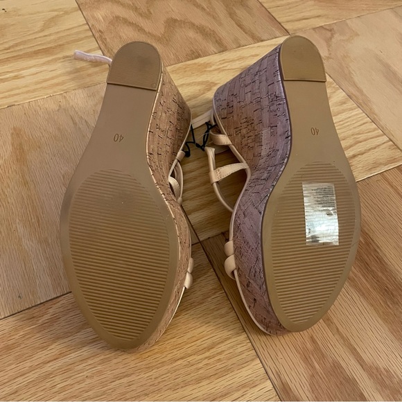 Soft Pink H&M Strappy Wedges - Picture 3 of 3